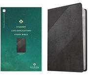 Nlt Student Life Application Study Bible, Filament Enabled Edition (Red Letter, Leatherlike, Charcoal Gray Striped)