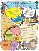 Personal Poster Set: I’m a Thankful Kid! (3-6): Write-And-Read Learning Posters Ready for Kids to Display With Pride! (en Inglés)