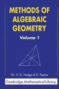 Methods of Algebraic Geometry: Volume 1 Paperback: Vol 1 (Cambridge Mathematical Library) (en Inglés)