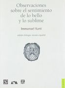 Observaciones Sobre el Sentimiento de lo Bello y lo Sublime