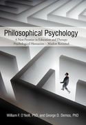 philosophical psychology: a new frontier in education and therapy: psychological humanism - maslow revisited
