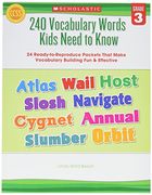 240 vocabulary words kids need to know