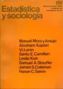 Estadistica y sociologia (in Spanish)