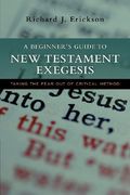 a beginner´s guide to new testament exegesis,taking the fear out of critical method