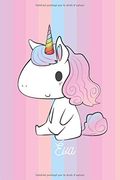 Éva: Calepin - Cadeau D'anniversaire Personnel de Licorne Pour les Enfants et les Écolières (en Francés)