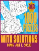 1,000 puzzles with solutions 9x9: Sudoku activity book think and de-stress at the same time. (en Inglés)