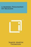 a modern philosophy of religion (en Inglés)