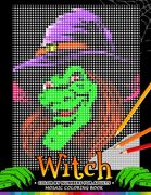 Witch Color by Numbers for Adults: Halloween Mosaic Coloring Book Stress Relieving Design Puzzle Quest (en Inglés)