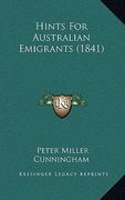 hints for australian emigrants (1841) (en Inglés)