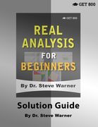 Real Analysis for Beginners - Solution Guide (en Inglés)