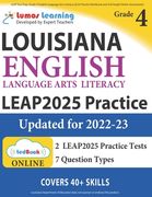 LEAP Test Prep: Grade 4 English Language Arts Literacy (ELA) Practice Workbook and Full-length Online Assessments: LEAP Study Guide (en Inglés)