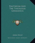 pantheism and the theologia germanica (en Inglés)