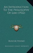 an introduction to the philosophy of law (1922) (en Inglés)