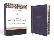 Biblia Católica, Tapa Dura, Azul, Tamaño Personal con Uñero (in Spanish)