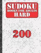 Sudoku books for adults hard: 200 Sudokus from hard with solutions for adults Gifts Sudoku hard book Lover (en Inglés)