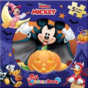 Disney Mickey Halloween my First Puzzle Book - Jigsaw Puzzles for Kids, 10-Page Board Book, 5 Puzzles to Enjoy (en Inglés)