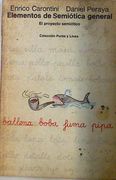 Elementos de Semiótica General. El Proyecto Semiótico