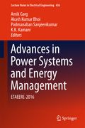 Advances in Power Systems and Energy Management: Etaeere-2016