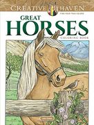 Creative Haven Great Horses Coloring Book (Creative Haven Coloring Books) 