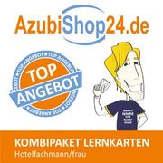 Azubishop24. De Kombi-Paket Lernkarten Hotelfachmann/-Frau: Erfolgreiche Prüfungsvorbereitung auf die Abschlussprüfung (en Alemán)