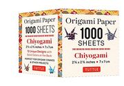Origami Paper Chiyogami 1,000 Sheets 2 3/4 in (7 Cm): Tuttle Origami Paper: High-Quality Double-Sided Origami Sheets Printed With 12 Designs (Instructions for Origami Crane Included) (en Inglés)