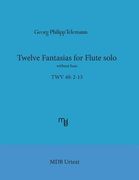 Telemann Twelve Fantasias for flute solo without bass (MDB Urtext) (en Inglés)