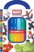 Marvel Beginnings Spider-Man, Iron Man, Captain Marvel, and More! - my First Library Board Book Block 12-Book set - First Words, Colors, Numbers, and More! - pi Kids (en Inglés)