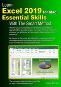 Learn Excel 2019 for mac Essential Skills With the Smart Method: Courseware Tutorial for Self-Instruction to Beginner and Intermediate Level (en Inglés)
