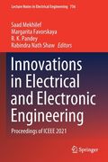 Innovations in Electrical and Electronic Engineering: Proceedings of Iceee 2021 (en Inglés)