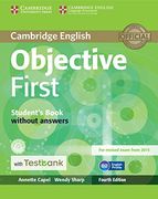 Objective First Student's Book Without Answers With Cd-Rom With Testbank 4th Edition (en Inglés)