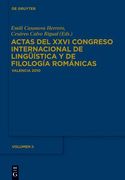 Actas del Xxvi Congreso Internacional de Linguistica y de Filologia Romanicas. Tome ii (French Edition) [Hardcover ] (in French)