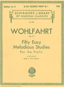 50 easy melodious studies, op. 74 - book 1: violin method (en Inglés)