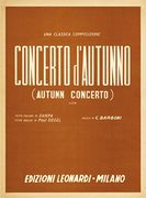 Concerto D'autunno. Partitions Pour Piano, Chant et Guitare (en Inglés)