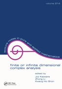 Finite or Infinite Dimensional Complex Analysis (en Inglés)