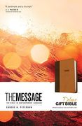 The Message Deluxe Gift Bible (Leather-Look, Brown/Saddle Tan): The Bible in Contemporary Language (en Inglés)