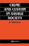 crime and custom in savage society (en Inglés)