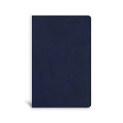 CSB Single-Column Compact Bible, Navy Leathertouch (en Inglés)