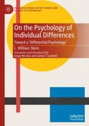 On the Psychology of Individual Differences. Toward a 'Differential Psychology'