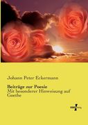 Beiträge zur Poesie de Johann Peter Eckermann(Vero Verlag) (en Alemán)