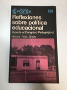 Reflexiones Sobre Politica Educacional