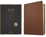 NLT Select Large Print Thinline Reference Bible, Filament Enabled (Goatskin Leather, Brown, Indexed, Red Letter) (en Inglés)