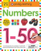 Wipe Clean Workbook - Numbers 1–50: Ages 3-5; Wipe-Clean With pen (Priddy Learning) (en Inglés)