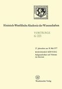 Religionsfreiheit Und Toleranz Im Altertum: 27. Jahresfeier Am 18. Mai 1977 in Düsseldorf (en Alemán)