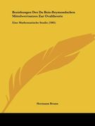 Beziehungen Des Du Bois-Reymondschen Mittelwertsatzes Zur Ovaltheorie: Eine Mathematische Studie (1905) (en Alemán)