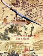 a book of five swords and a scroll