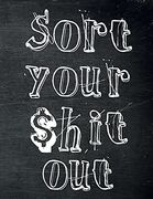Sort Your $Hit Out: Monthly Budget Planner (Undated - Start any Time) Paycheck Bill Tracker (Budget Planning) (en Inglés)