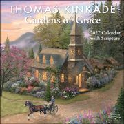 Thomas Kinkade Gardens of Grace 2027 Wall Calendar with Scripture (en Inglés)