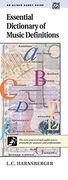 Essential Dictionary of Music Definitions: Handy Guide (Essential Dictionary Series) 