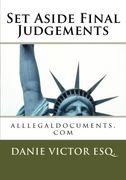 set aside final judgements (en Inglés)