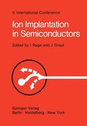 ion implantation in semiconductors: proceedings of the ii. international conference on ion implantation in semiconductors, physics and technology, fun
